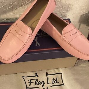 Flag Ltd. Pink Penny Loafers for Women. Size 9M. NIB Retail $150, Dillard’s